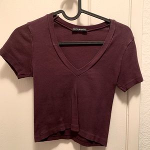 purple crop top brandy melville